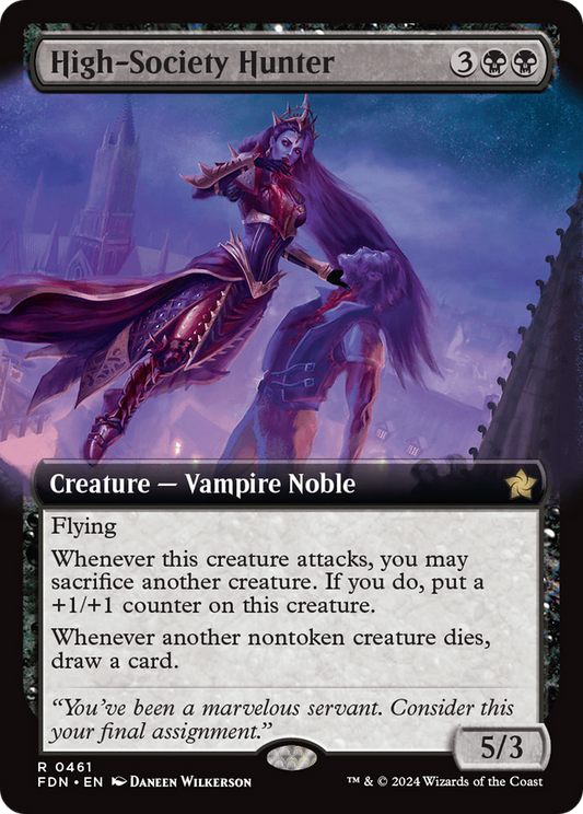 High-Society Hunter (Extended Art) [Foundations] Foil