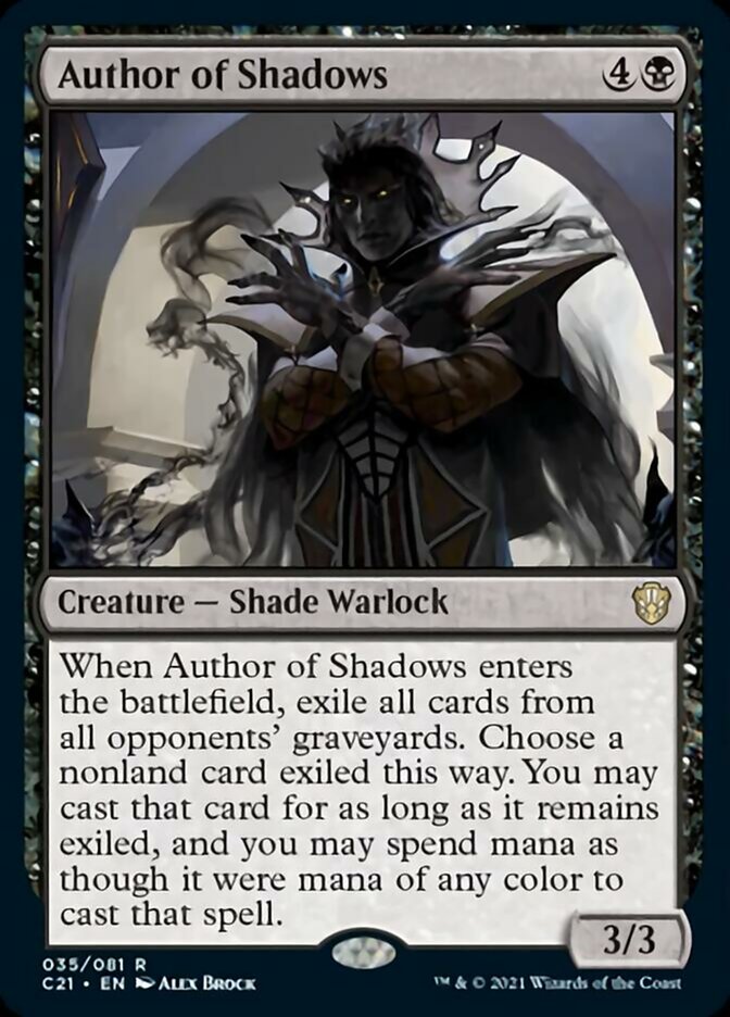 Author of Shadows [Commander 2021] | Silver Goblin