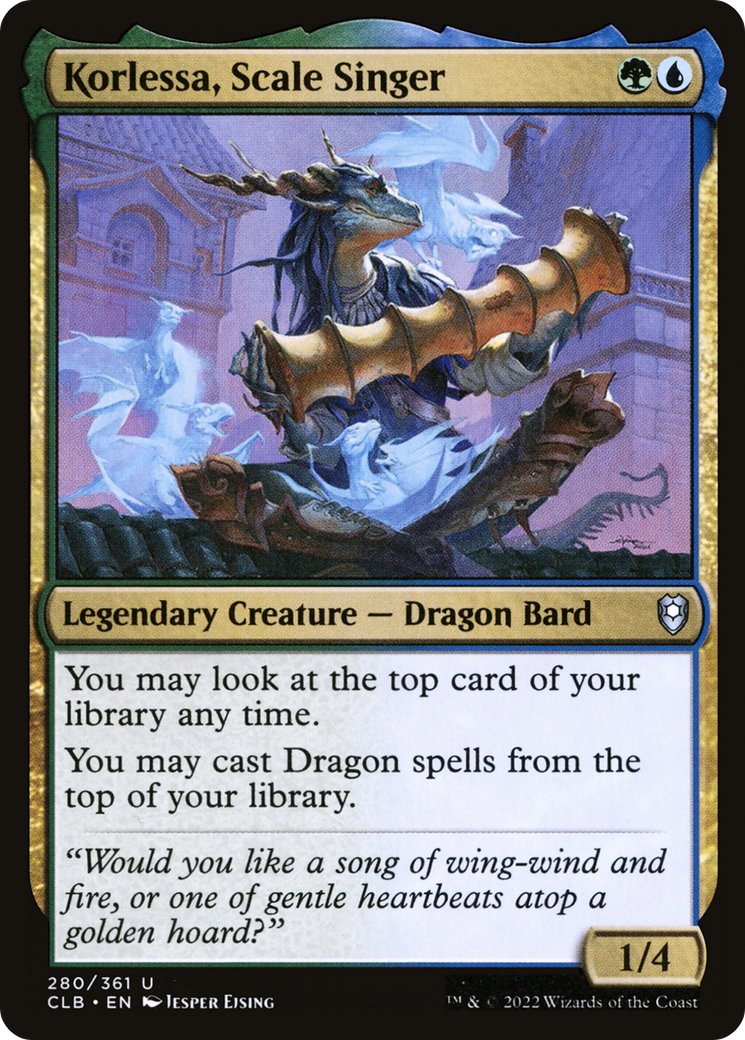 Korlessa, Scale Singer (280) Foil - Commander Legends: Battle for Baldur's Gate