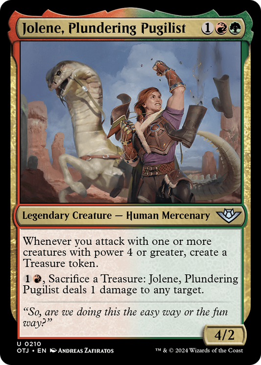 Jolene, Plundering Pugilist [Outlaws of Thunder Junction] Foil