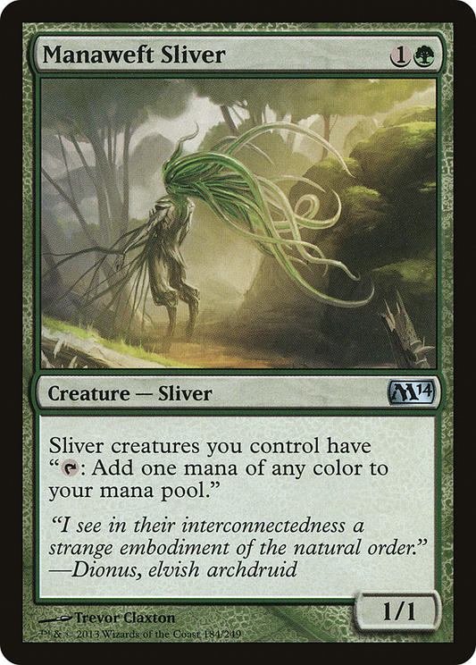 Manaweft Sliver [Magic 2014] Foil