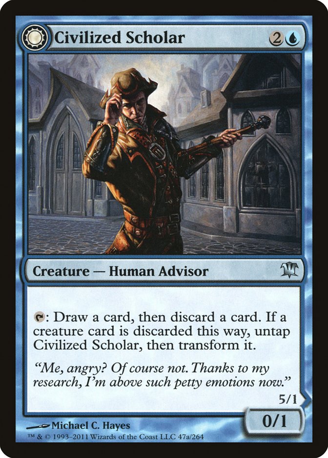 Civilized Scholar // Homicidal Brute [Innistrad] Foil