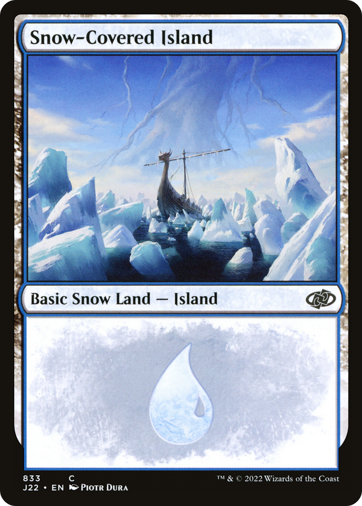 Snow-Covered Island [Jumpstart 2022] | Silver Goblin