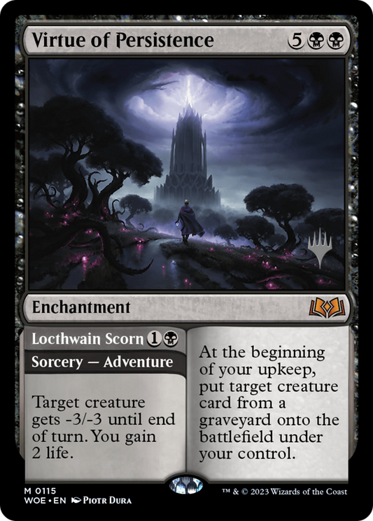 Virtue of Persistence (Promo Pack) [Wilds of Eldraine Promos] Foil