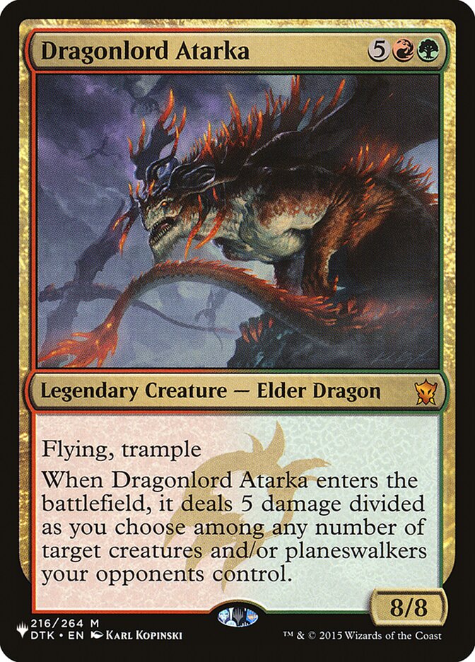Dragonlord Atarka [The List] | Silver Goblin