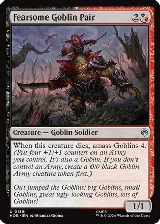 Fearsome Goblin Pair (156) Foil - The Hobbit