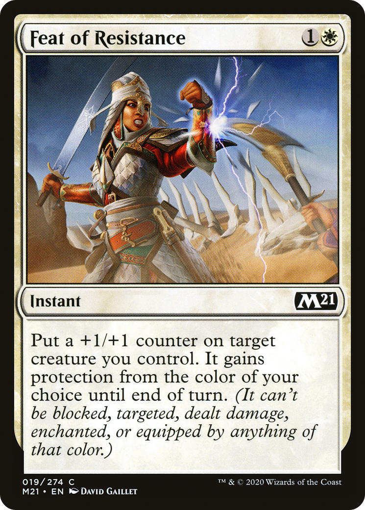 Feat of Resistance (019) - Core Set 2021 Foil