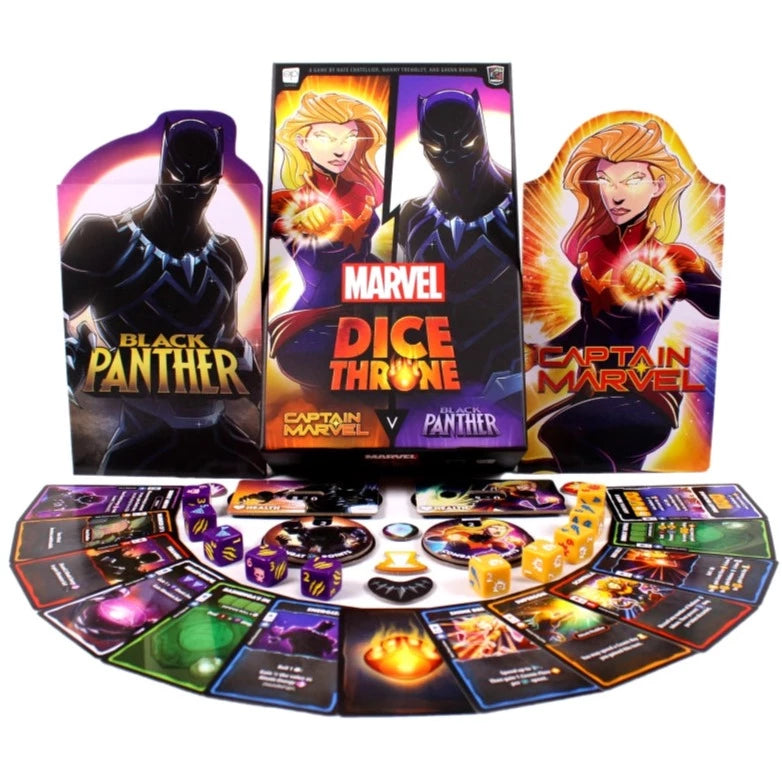 Marvel Dice Throne Captain Marvel VS Black Panther | Silver Goblin