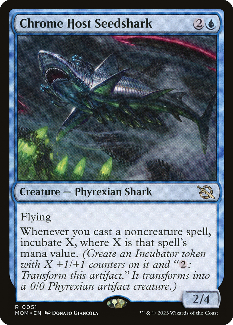 Chrome Host Seedshark [March of the Machine] Foil