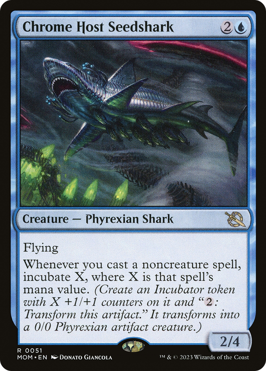 Chrome Host Seedshark [March of the Machine] Foil
