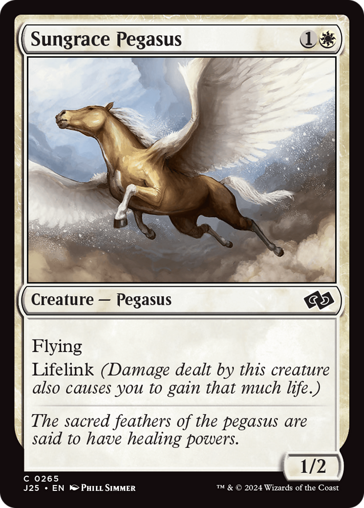 Sungrace Pegasus [Foundations Jumpstart] | Silver Goblin