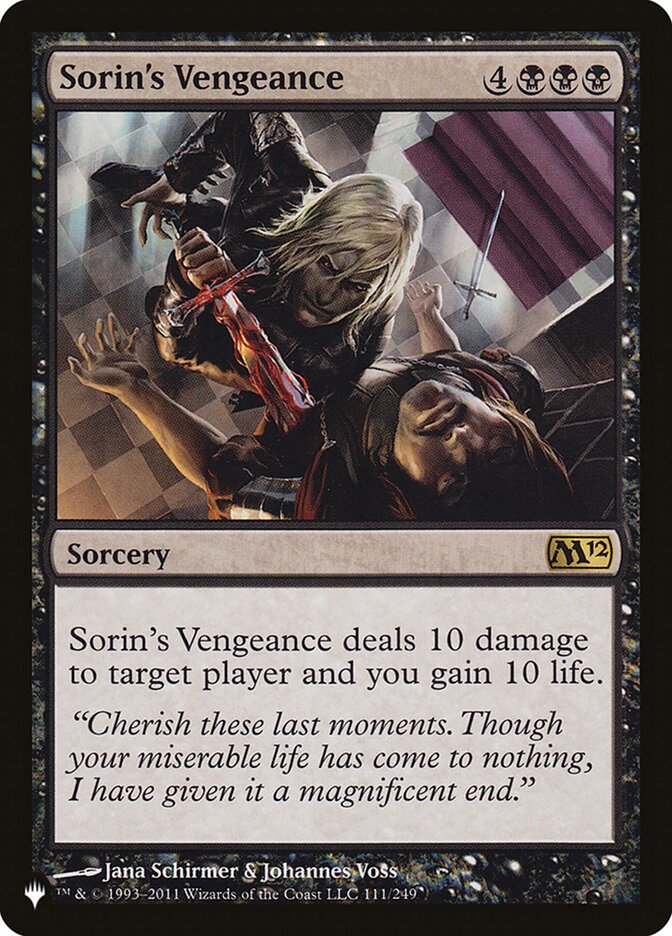 Sorin's Vengeance [The List] | Silver Goblin