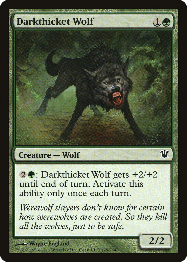 Darkthicket Wolf [Innistrad] Foil