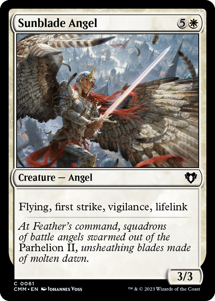 Sunblade Angel [Commander Masters] | Silver Goblin