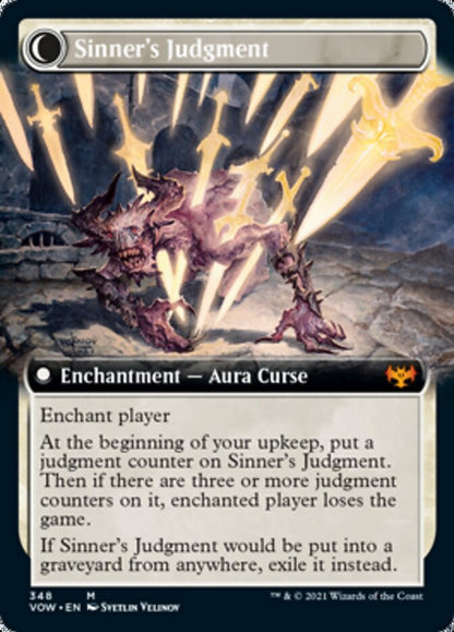 Faithbound Judge // Sinner's Judgment (Extended Art) [Innistrad: Crimson Vow] Foil