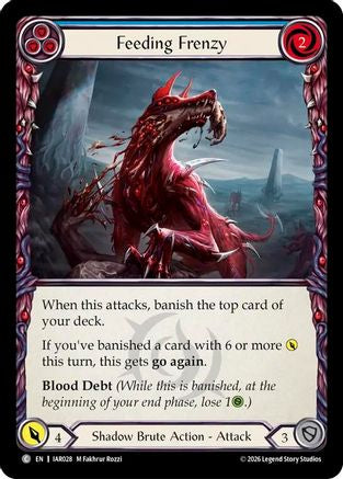 Feeding Frenzy (Blue) (IAR028) Rainbow Foil - Usurp the Shadow Throne
