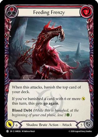 Feeding Frenzy (Red) (IAR026) Rainbow Foil - Usurp the Shadow Throne