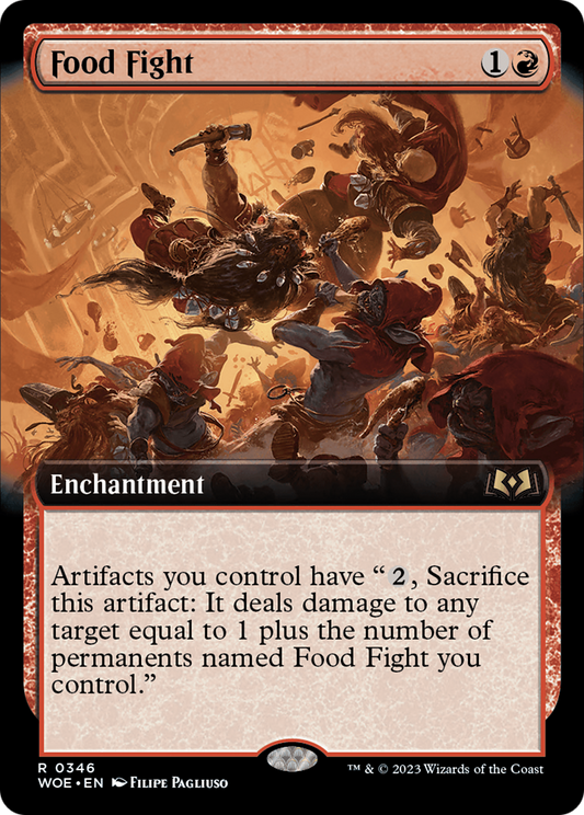Food Fight (Extended Art) [Wilds of Eldraine] Foil