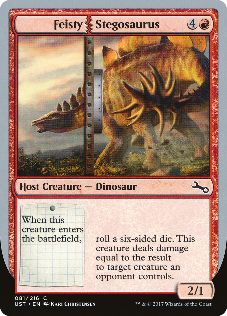Feisty Stegosaurus (081) - Unstable Foil