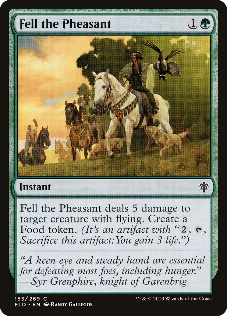 Fell the Pheasant (153) - Throne of Eldraine Foil