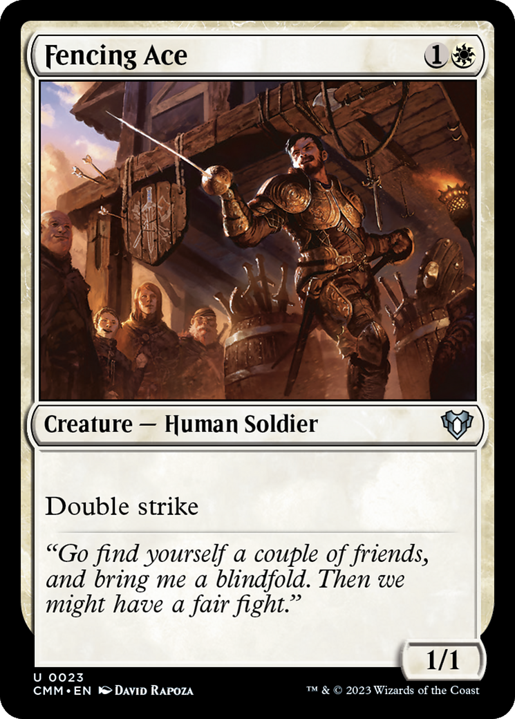 Fencing Ace (023) Foil - Commander Masters