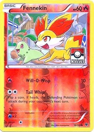 Fennekin (Pokemon League) (10) Reverse Holofoil - Fates Collide