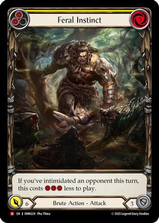 Feral Instinct (Extended Art) (OMN229) Cold Foil - Omens of the Third Age