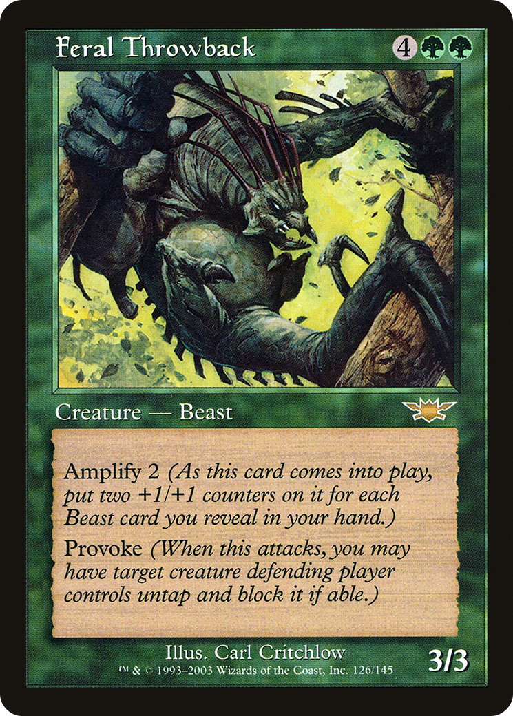 Feral Throwback (126) Foil - Legions