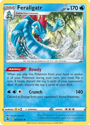 Feraligatr (57) Reverse Holofoil - Fusion Strike