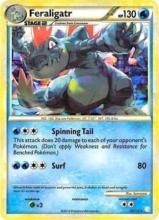 Feraligatr (Cracked Ice Holo) (Deck Exclusives) (20) Holofoil - HeartGold & SoulSilver