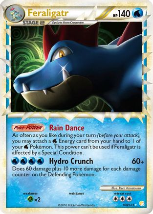 Feraligatr (Prime) (108) Holofoil - HeartGold & SoulSilver