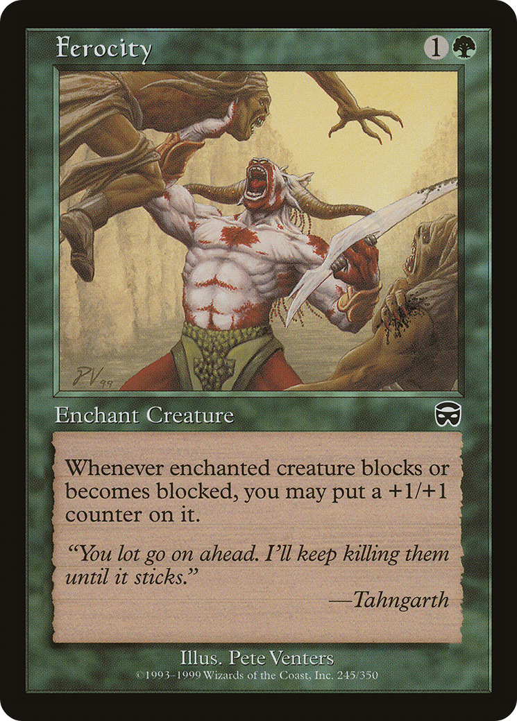 Ferocity (245) Foil - Mercadian Masques