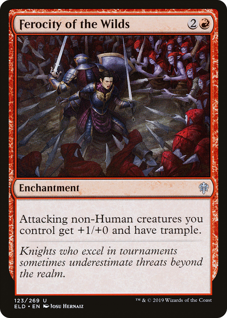 Ferocity of the Wilds (123) - Throne of Eldraine Foil