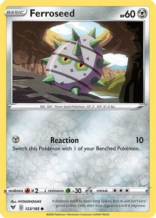 Ferroseed (123) Reverse Holofoil - Vivid Voltage