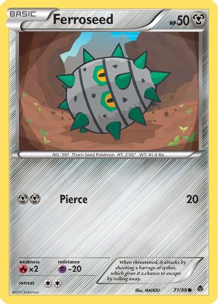 Ferroseed (71) Reverse Holofoil - Emerging Powers