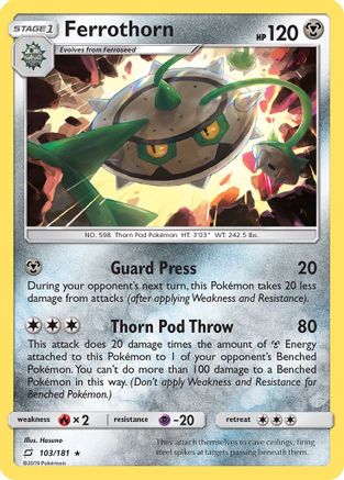 Ferrothorn (103) Reverse Holofoil - Team Up