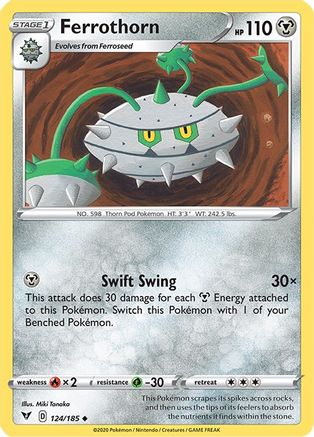 Ferrothorn (124) Reverse Holofoil - Vivid Voltage