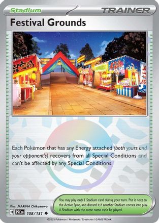 Festival Grounds (Poke Ball Pattern) (108) Reverse Holofoil - Prismatic Evolutions