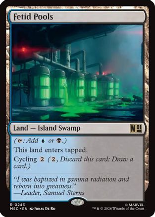 Fetid Pools (243) Surge Foil - Commander: Marvel Super Heroes