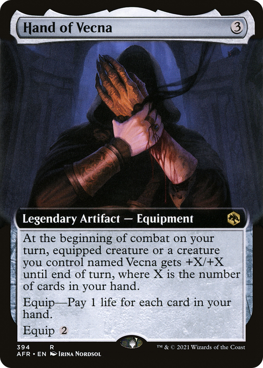 Hand of Vecna (Extended Art) [Dungeons & Dragons: Adventures in the Forgotten Realms] Foil