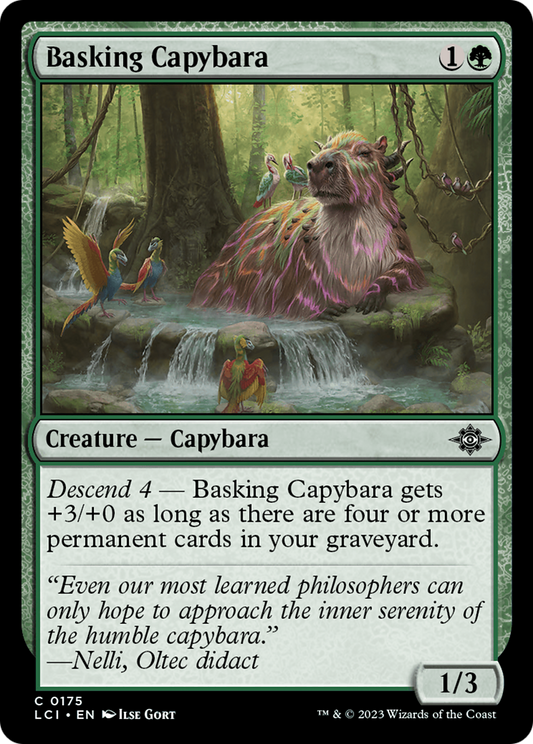 Basking Capybara [The Lost Caverns of Ixalan] Foil