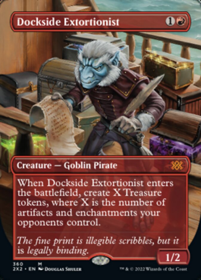 Dockside Extortionist (Borderless Alternate Art) [Double Masters 2022] | Silver Goblin