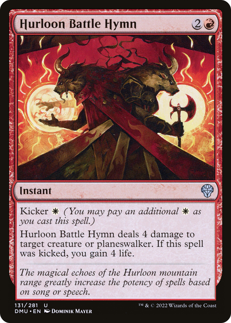Hurloon Battle Hymn [Dominaria United] Foil