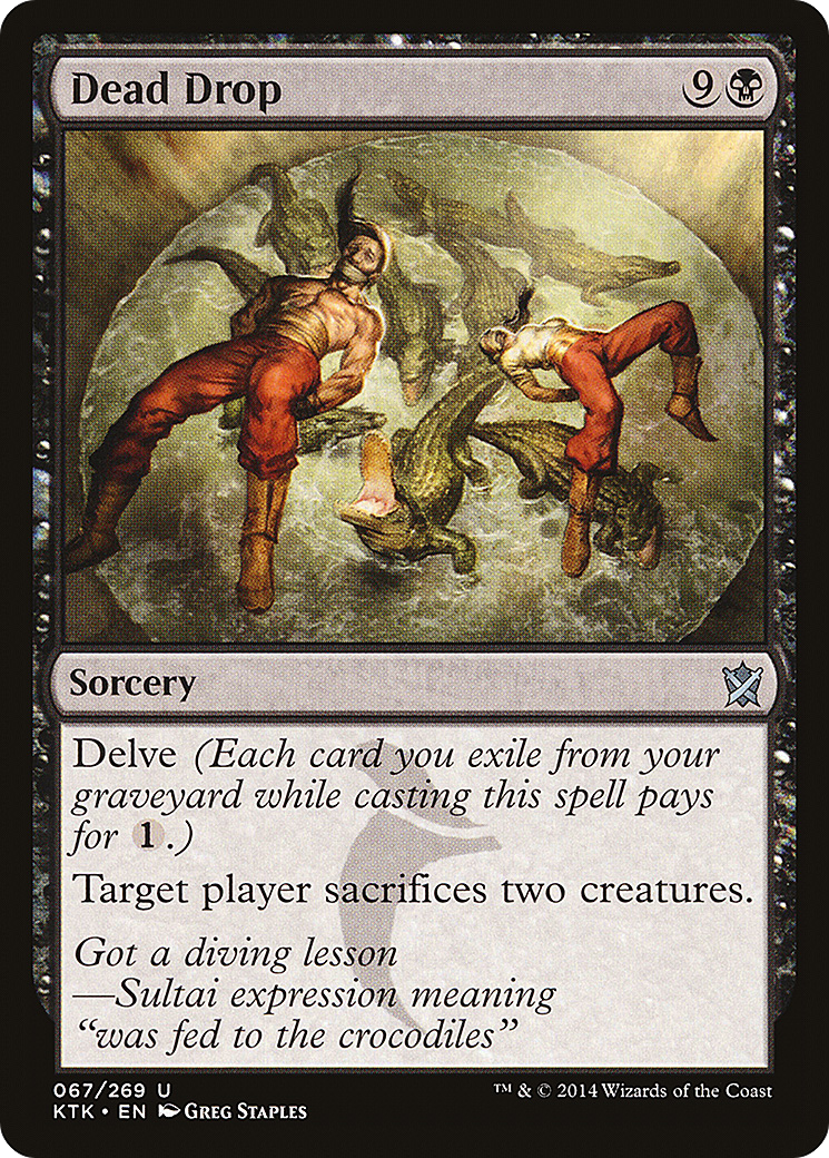 Dead Drop [Khans of Tarkir] Foil
