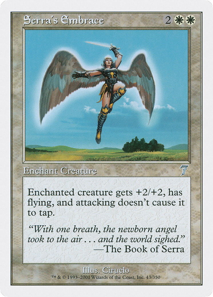 Serra's Embrace (043) Foil - Seventh Edition