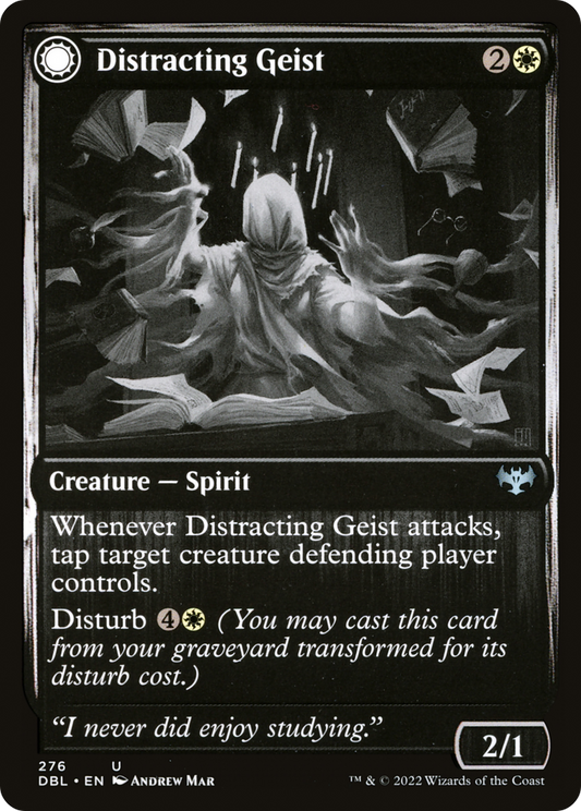 Distracting Geist // Clever Distraction [Innistrad: Double Feature] Foil