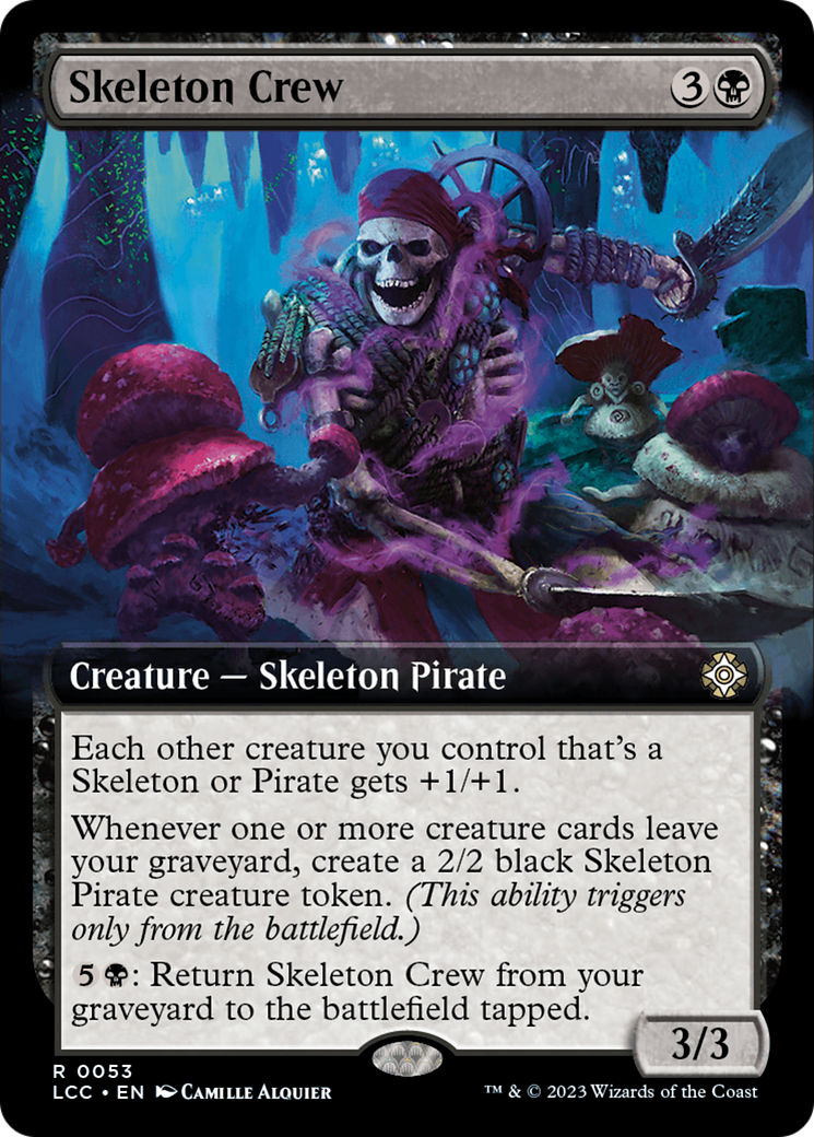 Skeleton Crew (Extended Art) [The Lost Caverns of Ixalan Commander] Foil