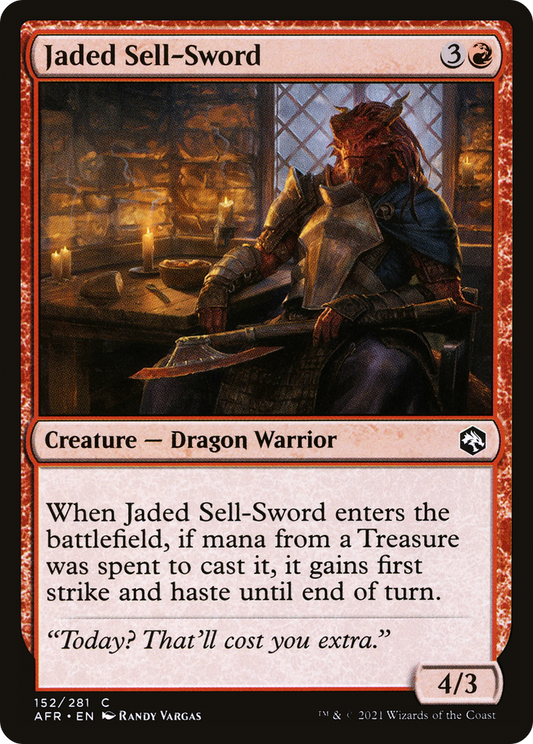 Jaded Sell-Sword [Dungeons & Dragons: Adventures in the Forgotten Realms] Foil