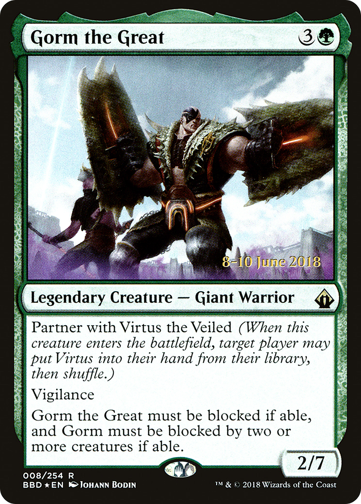 Gorm the Great [Battlebond Prerelease Promos] | Silver Goblin