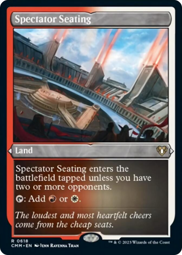 Spectator Seating (Foil Etched) [Commander Masters] | Silver Goblin